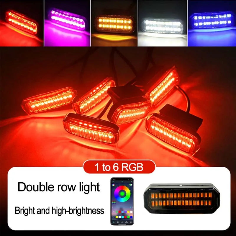 LED Front Grille Light For Chevrolet Tahoe 2025 Car Daytime Running Light Wheel Eyebrow Lamp For Pickup Offroad 12V