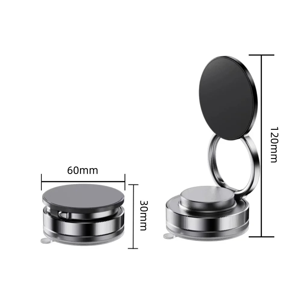 Magnetic Phone Holder for Car 360 ° Rotatable Foldable & Adjustable Magnetic Car Mount, Suction Cup Phone Holder for Car/Mirror