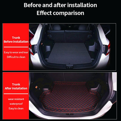 Car Boot Liner Cargo Rear Trunk Mats Luggage FLoor Tray Waterproof Carpet for Nissan Patrol Royale Armada nfiniti QX56 2011~2023