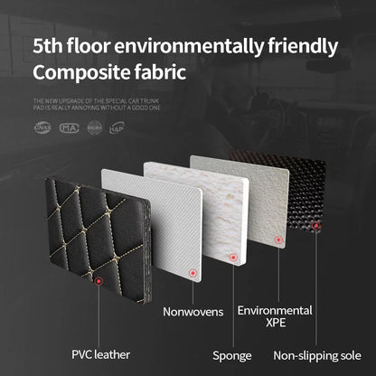 Car Boot Liner Cargo Rear Trunk Mats Luggage FLoor Tray Waterproof Carpet for Nissan Patrol Royale Armada nfiniti QX56 2011~2023