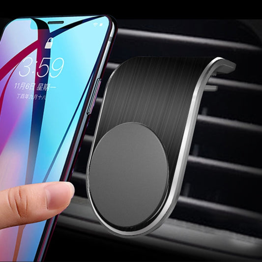 ⁧حامل هاتف محمول بمنفذ هواء مغناطيسي معدني للسيارة⁩, Air Outlet Mobile Phone Holder