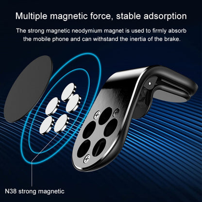 ⁧حامل هاتف محمول بمنفذ هواء مغناطيسي معدني للسيارة⁩, Air Outlet Mobile Phone Holder