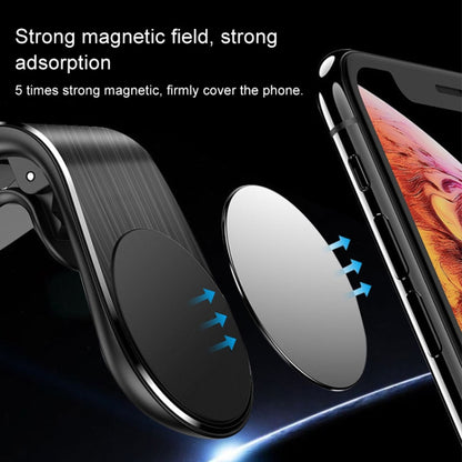 ⁧حامل هاتف محمول بمنفذ هواء مغناطيسي معدني للسيارة⁩, Air Outlet Mobile Phone Holder