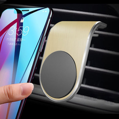 ⁧حامل هاتف محمول بمنفذ هواء مغناطيسي معدني للسيارة⁩, Air Outlet Mobile Phone Holder