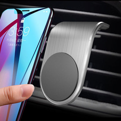 ⁧حامل هاتف محمول بمنفذ هواء مغناطيسي معدني للسيارة⁩, Air Outlet Mobile Phone Holder