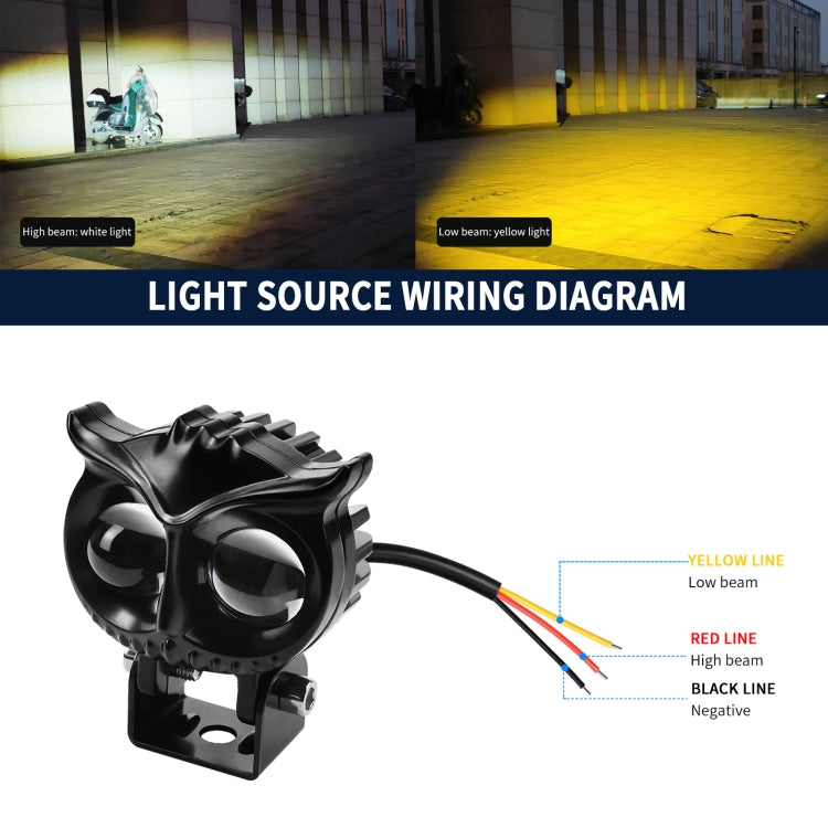 ⁧CS-1584A1 خارجي مقاوم للماء مزدوج خرزة مصباح LED المصباح البومة نوع القوس⁩, CS-1584A1