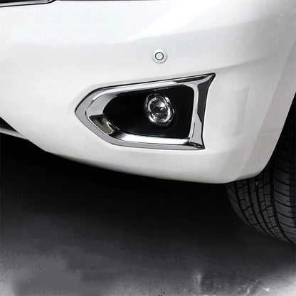 2017 2018 For Nissan Patrol Armada Y62 accessories Car Front Fog Lamp Decoration Cover Trim ABS Chrome Auto Styling Sticker 2pcs