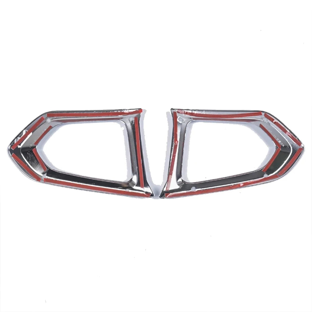 2017 2018 For Nissan Patrol Armada Y62 accessories Car Front Fog Lamp Decoration Cover Trim ABS Chrome Auto Styling Sticker 2pcs