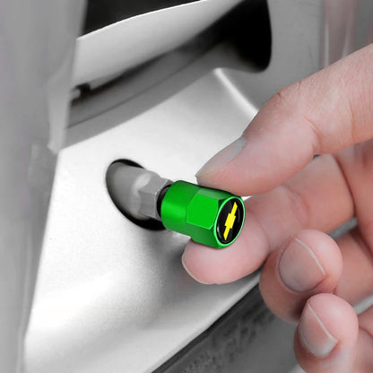 Car Wheel Tire Valve Caps Tyre Rim Stem Covers Airdust For Chevrolet Silverado Impala Malibu Cruze Camaro Cavalier Blazer Aveo