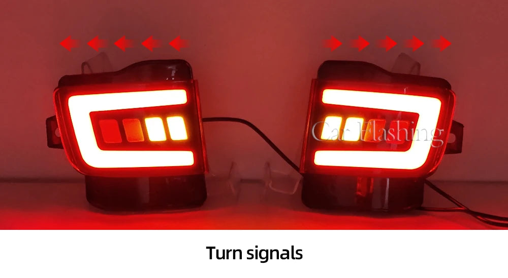 Rear Back Tail LED Bumper Brake Stop Running Light Fog Lights For Toyota Land Cruiser 200 FJ200 LC200 2016 2017 2018 2019 2020