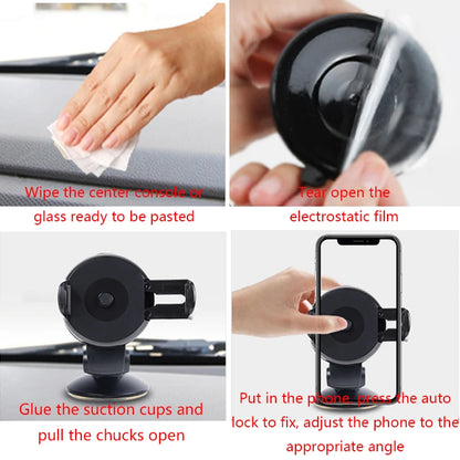 Car Mobile Phone Holder Universal for Phone In Car Holder Windshield Cell Stand Support Smartphone Voiture Suporte Porta Celular