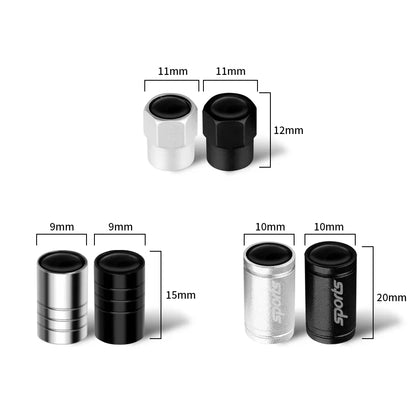 Car Wheel Tire Valve Caps Tyre Rim Stem Covers Airdust For Chevrolet Silverado Impala Malibu Cruze Camaro Cavalier Blazer Aveo