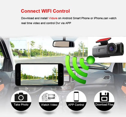 Dash Cam 4K UHD Recording Car Camera DVR Night Vision