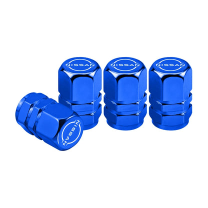 4Pcs Auto Metal Wheel Tire Valve Caps Stem Case For Nissan X-trail Qashqai Note Juke Sentra Patrol Navara Micra Car Accessories