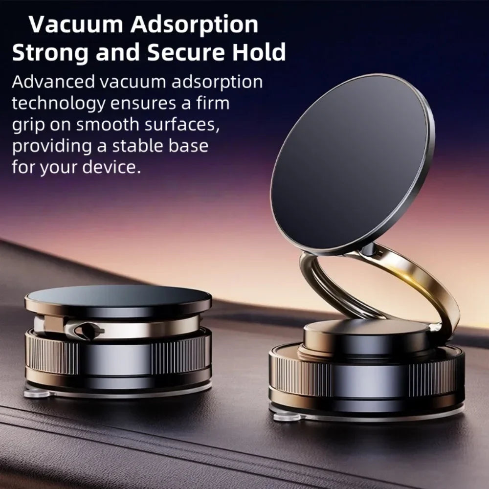 Magnetic Phone Holder for Car 360 °   Rotatable Foldable & Adjustable Magnetic Car Mount, Suction Cup Phone Holder for Car/Mirror
