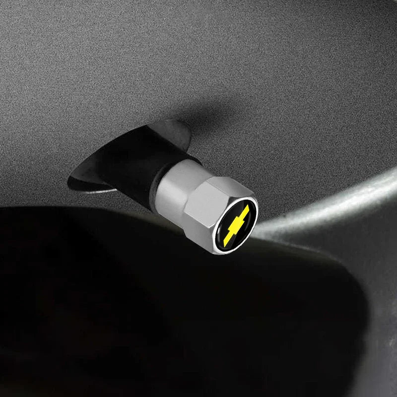 Car Wheel Tire Valve Caps Tyre Rim Stem Covers Airdust For Chevrolet Silverado Impala Malibu Cruze Camaro Cavalier Blazer Aveo