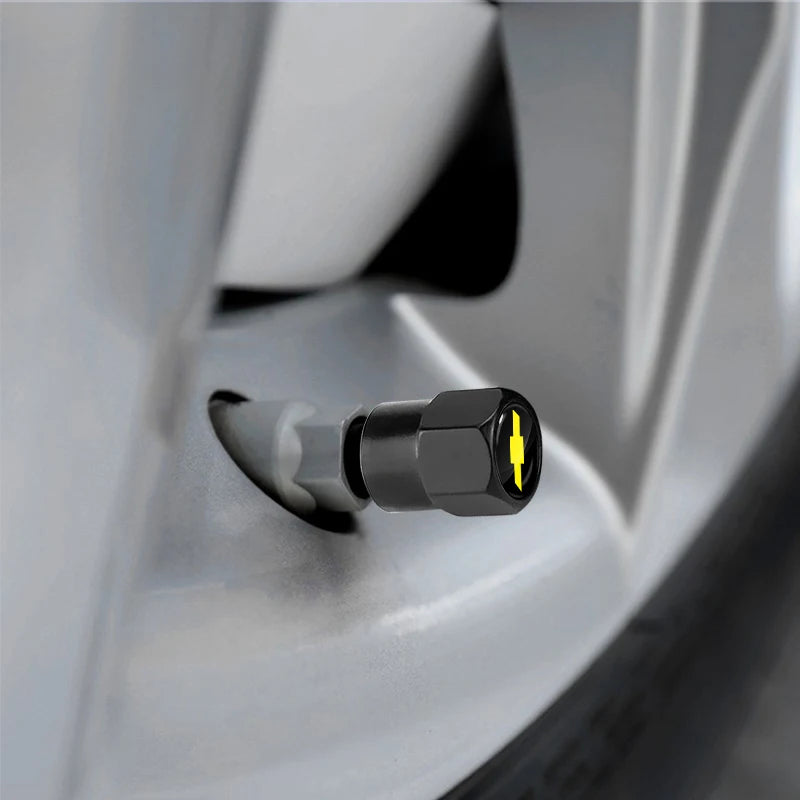 Car Wheel Tire Valve Caps Tyre Rim Stem Covers Airdust For Chevrolet Silverado Impala Malibu Cruze Camaro Cavalier Blazer Aveo
