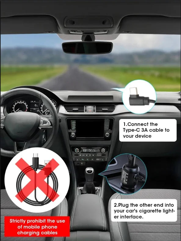 Dash Cam 4K UHD Recording Car Camera DVR Night Vision