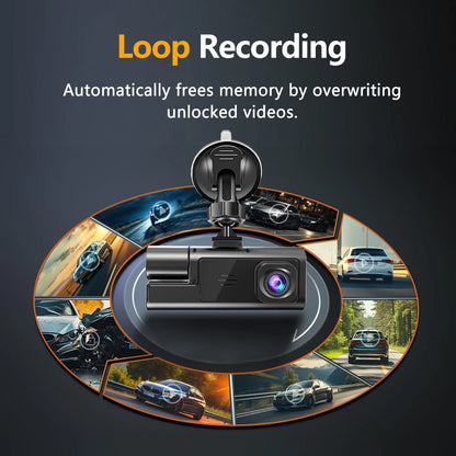 Dash Cam For Cars WIFI 3 Channels FHD 1080P Car DVR Driving Recorder Wide Angle Loop Recording Night Vision G-Sensor Tachograph