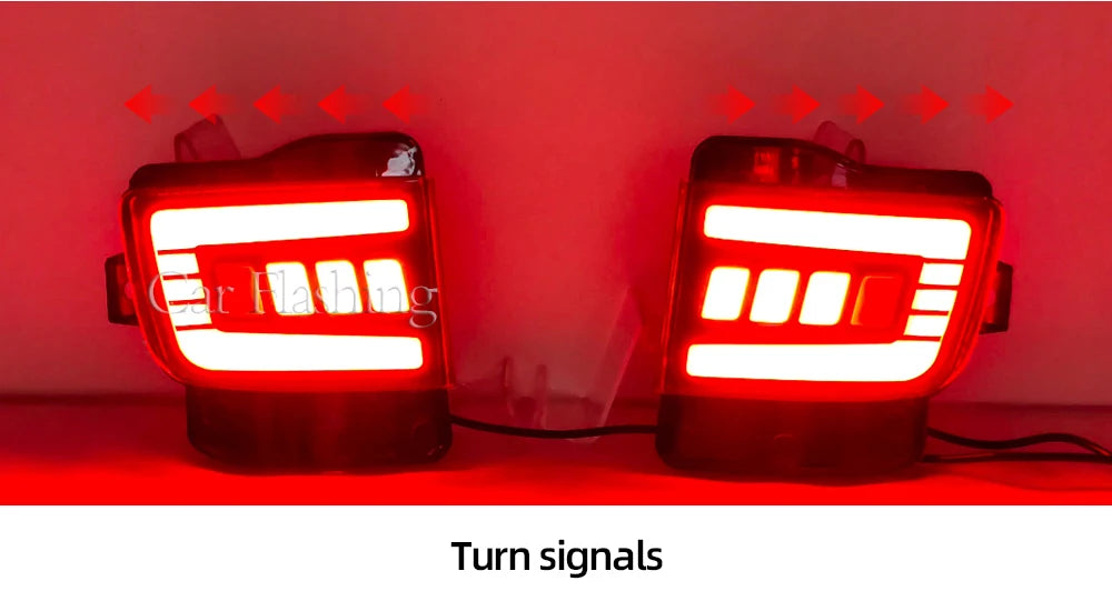 Rear Back Tail LED Bumper Brake Stop Running Light Fog Lights For Toyota Land Cruiser 200 FJ200 LC200 2016 2017 2018 2019 2020