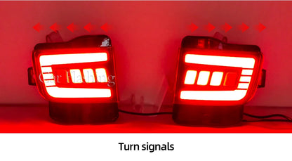 Rear Back Tail LED Bumper Brake Stop Running Light Fog Lights For Toyota Land Cruiser 200 FJ200 LC200 2016 2017 2018 2019 2020