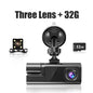 Dash Cam For Cars WIFI 3 Channels FHD 1080P Car DVR Driving Recorder Wide Angle Loop Recording Night Vision G-Sensor Tachograph