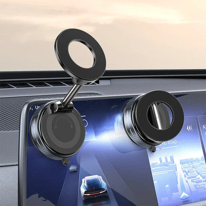 Magnetic Car Phone Holder 360 Degree Rotation Vacuum Adsorption Strong Suction Holder for Mobile PhoneCar Bracket Universal New
