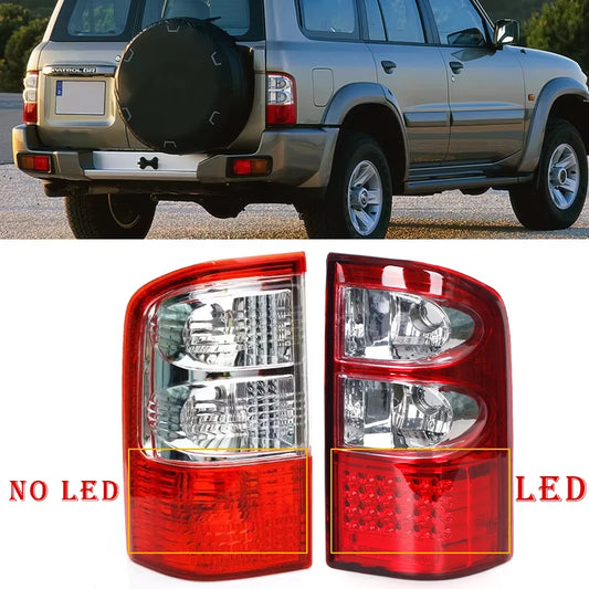 Car Rear Tail Light For Nissan Patrol GU Y61 2001 2002 2003 2004 Back Stop Brake Lamp Shell Side Red Taillights Rear Brake Light
