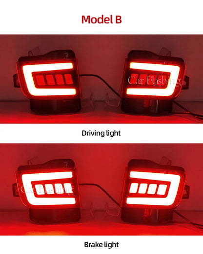 Rear Back Tail LED Bumper Brake Stop Running Light Fog Lights For Toyota Land Cruiser 200 FJ200 LC200 2016 2017 2018 2019 2020