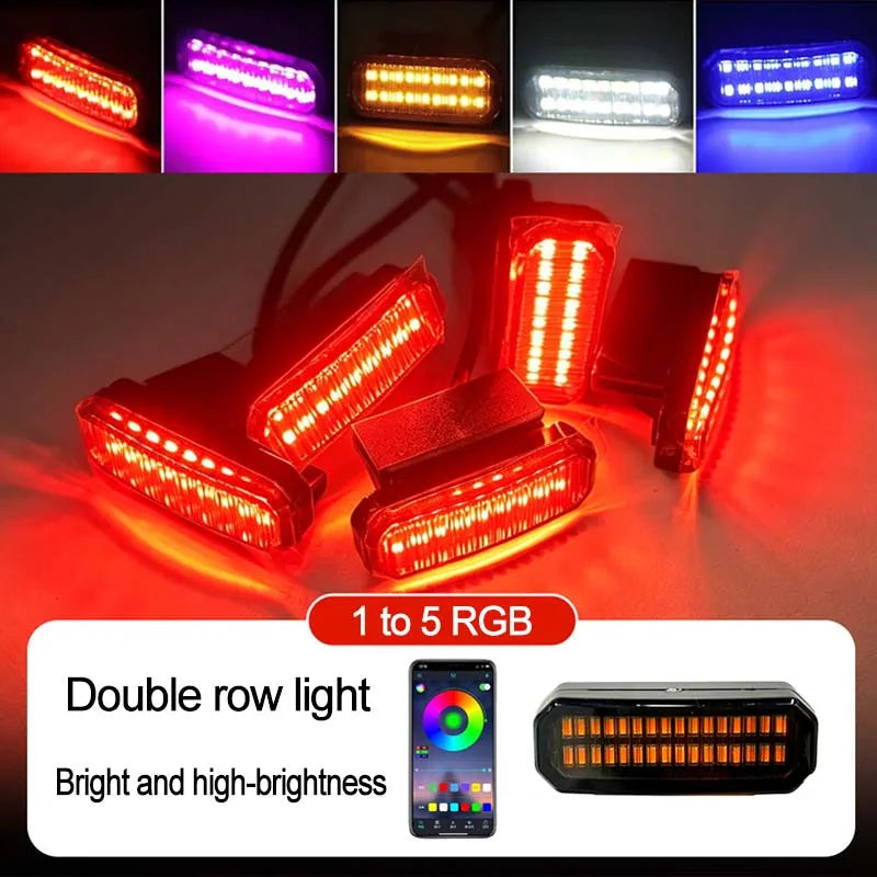 LED Front Grille Light For Chevrolet Tahoe 2025 Car Daytime Running Light Wheel Eyebrow Lamp For Pickup Offroad 12V