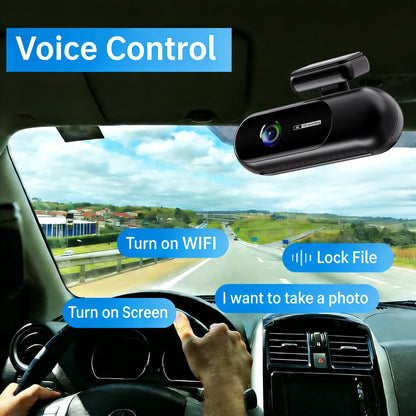 Dash Cam WiFi 4K Car Camera DVR Video Recorder Dual Front Rear HDR Night Vision Voice Control Parking Monito Dash Camera for Car