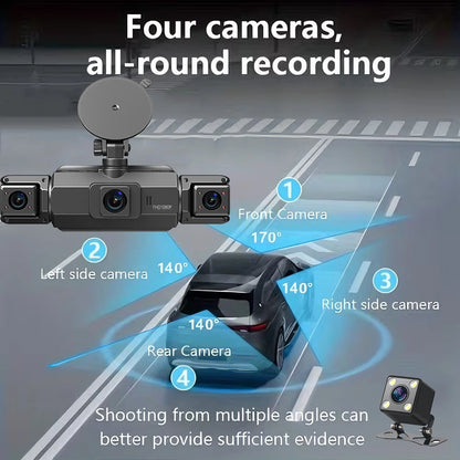 Dash Cam WiFi 4K Car Camera DVR Video Recorder Dual Front Rear HDR Night Vision Voice Control Parking Monito Dash Camera for Car