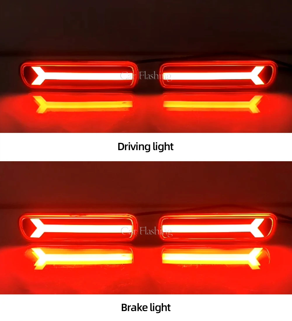 Car Rear Bumper ReflectorFor light For Lexus LX470 For Toyota Land Cruiser 1998-2007 LED Brake Tail Lights turn signal lamp