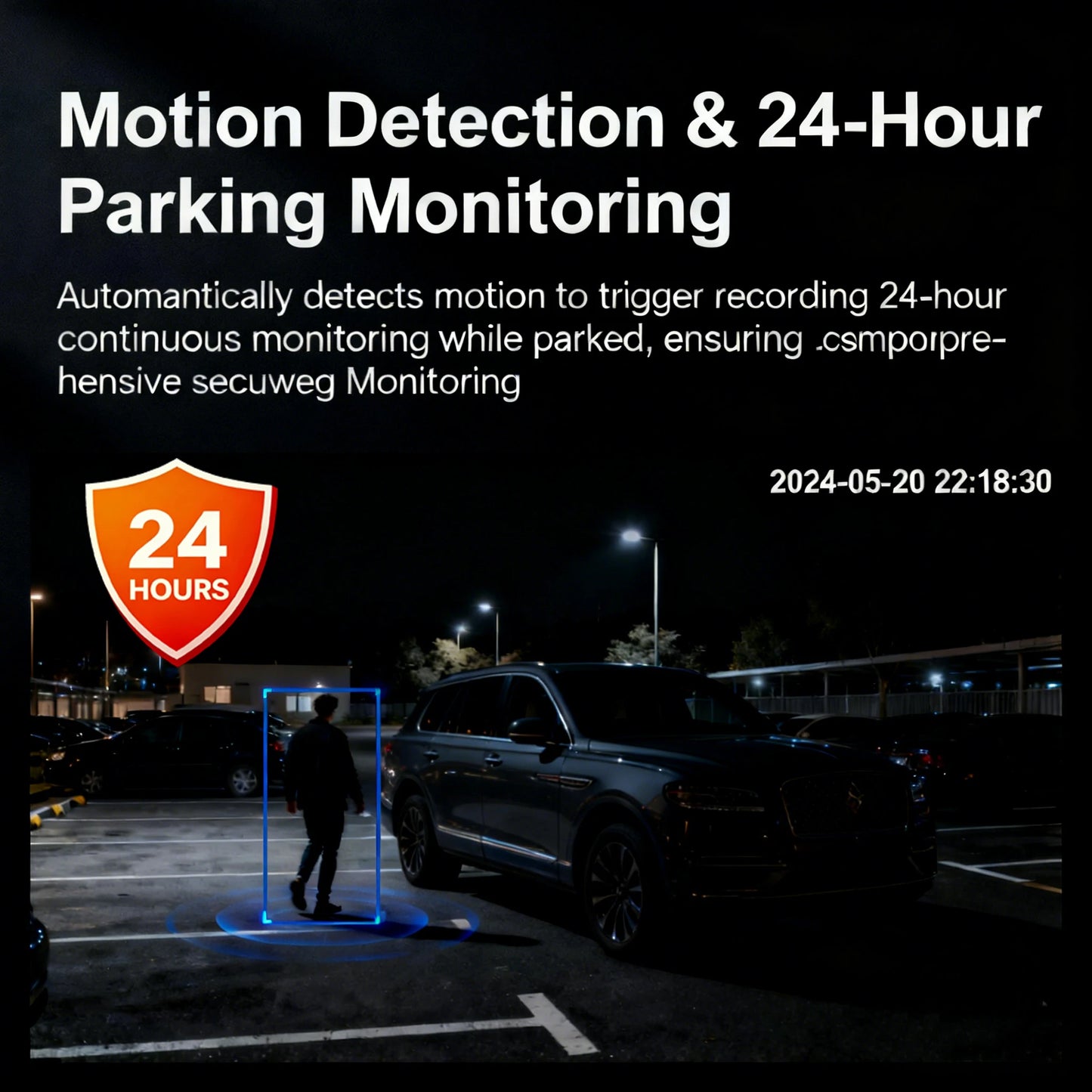 Dash Cam WiFi 4K Car Camera DVR Video Recorder Dual Front Rear HDR Night Vision Voice Control Parking Monito Dash Camera for Car