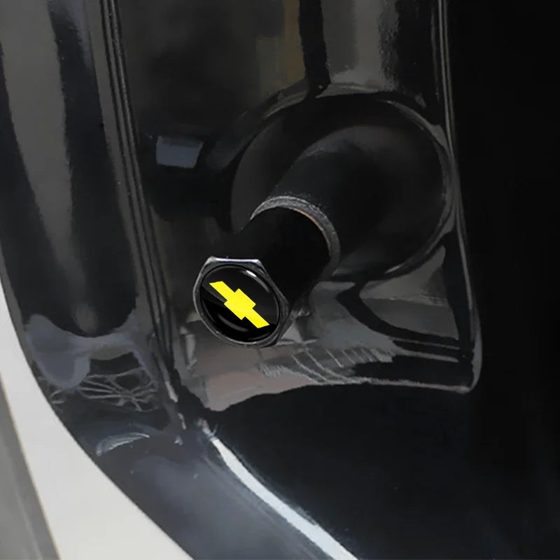 Car Wheel Tire Valve Caps Tyre Rim Stem Covers Airdust For Chevrolet Silverado Impala Malibu Cruze Camaro Cavalier Blazer Aveo