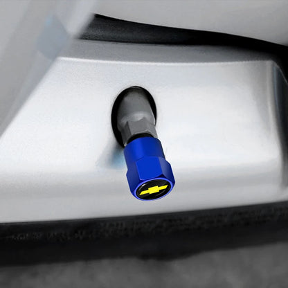 Car Wheel Tire Valve Caps Tyre Rim Stem Covers Airdust For Chevrolet Silverado Impala Malibu Cruze Camaro Cavalier Blazer Aveo