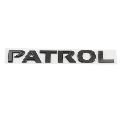 Car 3D ABS Rear Trunk Letters Words Logo Badge Emblem Decals Sticker For Nissan Patrol Y60 Y61 Y62 Y63 Y64 Styling Accessories