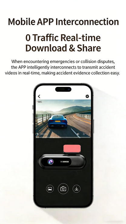 Dash Cam WiFi 4K Car Camera DVR Video Recorder Dual Front Rear HDR Night Vision Voice Control Parking Monito Dash Camera for Car