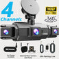 Dash Cam WiFi 4K Car Camera DVR Video Recorder Dual Front Rear HDR Night Vision Voice Control Parking Monito Dash Camera for Car