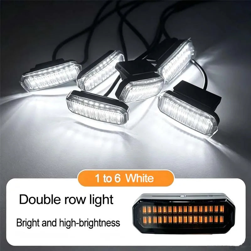 LED Front Grille Light For Chevrolet Tahoe 2025 Car Daytime Running Light Wheel Eyebrow Lamp For Pickup Offroad 12V