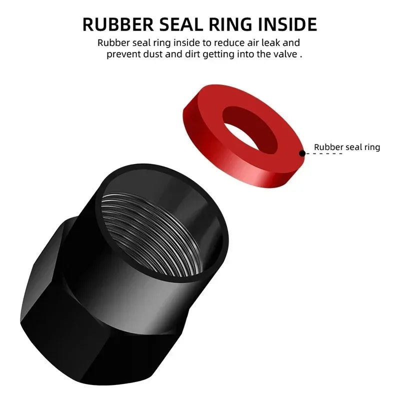 Car Wheel Tire Valve Caps Tyre Rim Stem Covers Airdust For Chevrolet Silverado Impala Malibu Cruze Camaro Cavalier Blazer Aveo