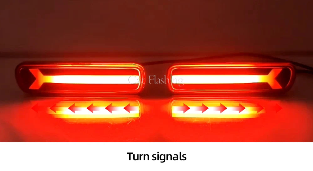 Car Rear Bumper ReflectorFor light For Lexus LX470 For Toyota Land Cruiser 1998-2007 LED Brake Tail Lights turn signal lamp