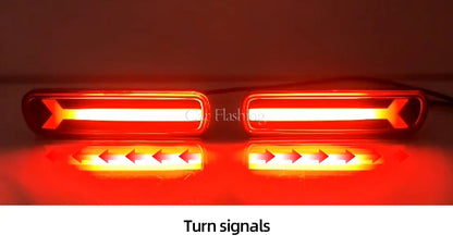 Car Rear Bumper ReflectorFor light For Lexus LX470 For Toyota Land Cruiser 1998-2007 LED Brake Tail Lights turn signal lamp