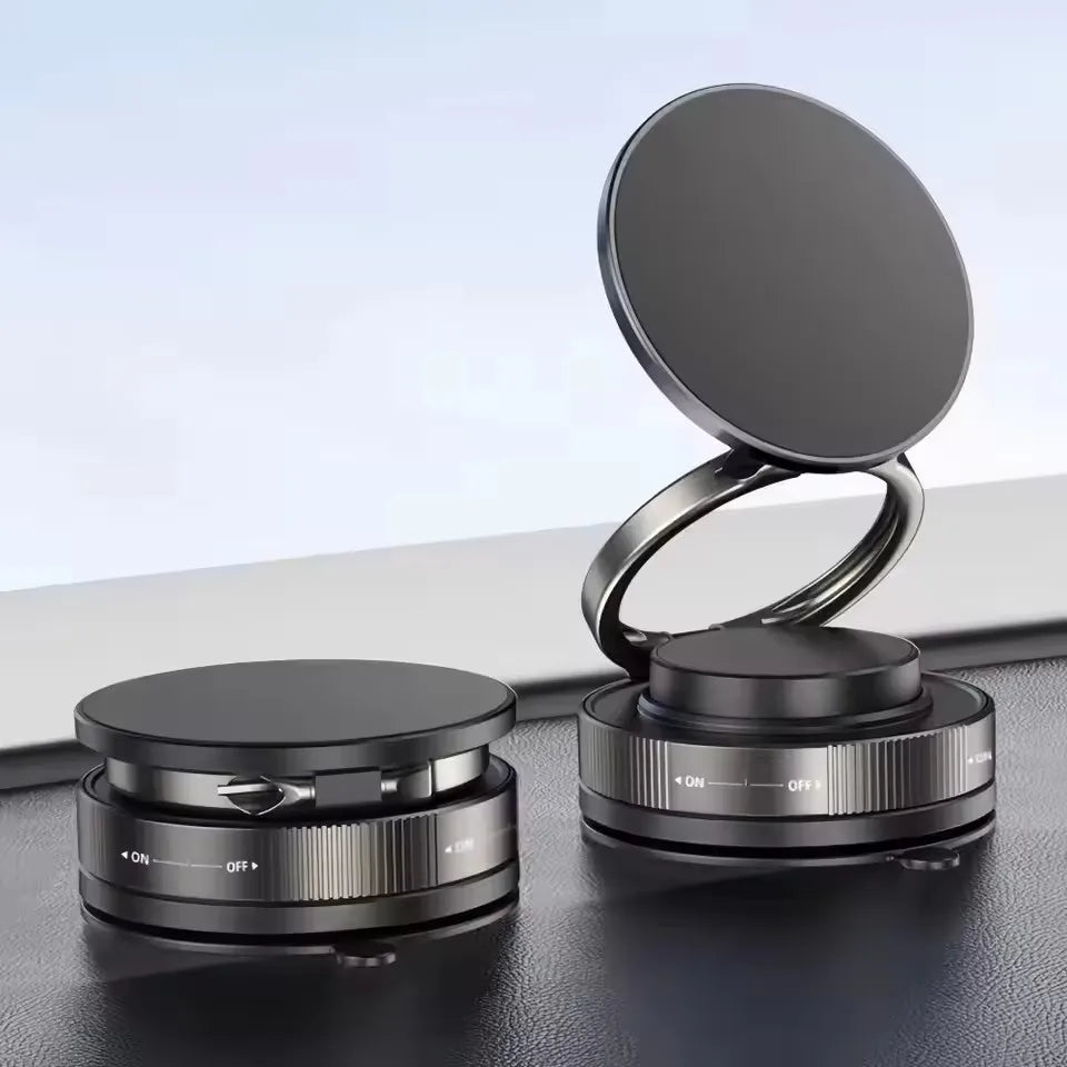 Magnetic Phone Holder for Car 360 °   Rotatable Foldable & Adjustable Magnetic Car Mount, Suction Cup Phone Holder for Car/Mirror