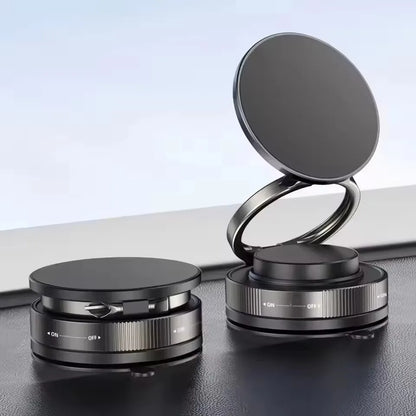 Magnetic Phone Holder for Car 360 °   Rotatable Foldable & Adjustable Magnetic Car Mount, Suction Cup Phone Holder for Car/Mirror