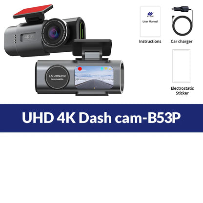 Dash Cam 4K UHD Recording Car Camera DVR Night Vision