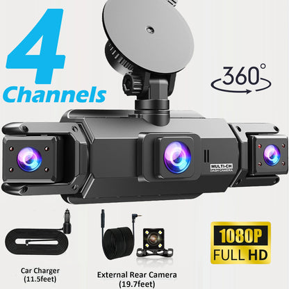 Dash Cam WiFi 4K Car Camera DVR Video Recorder Dual Front Rear HDR Night Vision Voice Control Parking Monito Dash Camera for Car