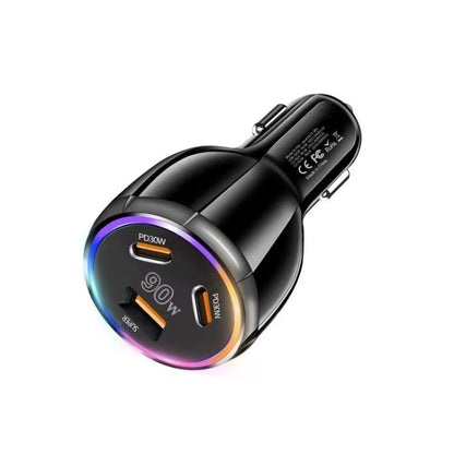 ⁧شاحن سيارة متعدد المنافذ PD30W x 2 و QC 30W للهواتف المحمولة / الأجهزة اللوحية⁩, TE-P46