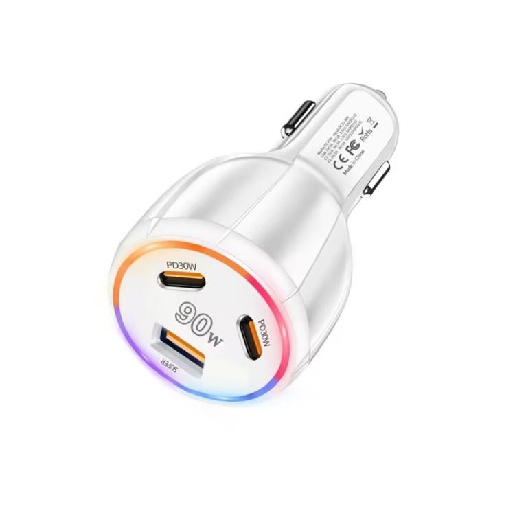 ⁧شاحن سيارة متعدد المنافذ PD30W x 2 و QC 30W للهواتف المحمولة / الأجهزة اللوحية⁩, TE-P46