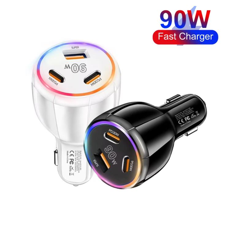 ⁧شاحن سيارة متعدد المنافذ PD30W x 2 و QC 30W للهواتف المحمولة / الأجهزة اللوحية⁩, TE-P46
